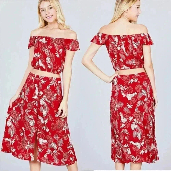 ERIKA 2 PIECE SET - Skirt & Crop Top - Picture 4 of 4